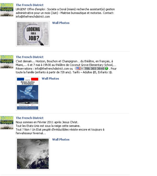 Devenez Fan de French District sur Facebook