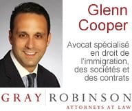 Glenn M. Cooper, Avocat