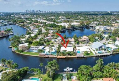 Maison 3 chambres et 2 Sdb sur l’eau à Fort Lauderdale