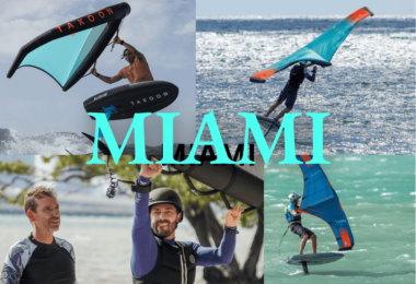 L’école de Wingfoil dans le décor idyllique de Miami