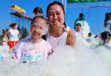 La course Bubble Run à Homestead