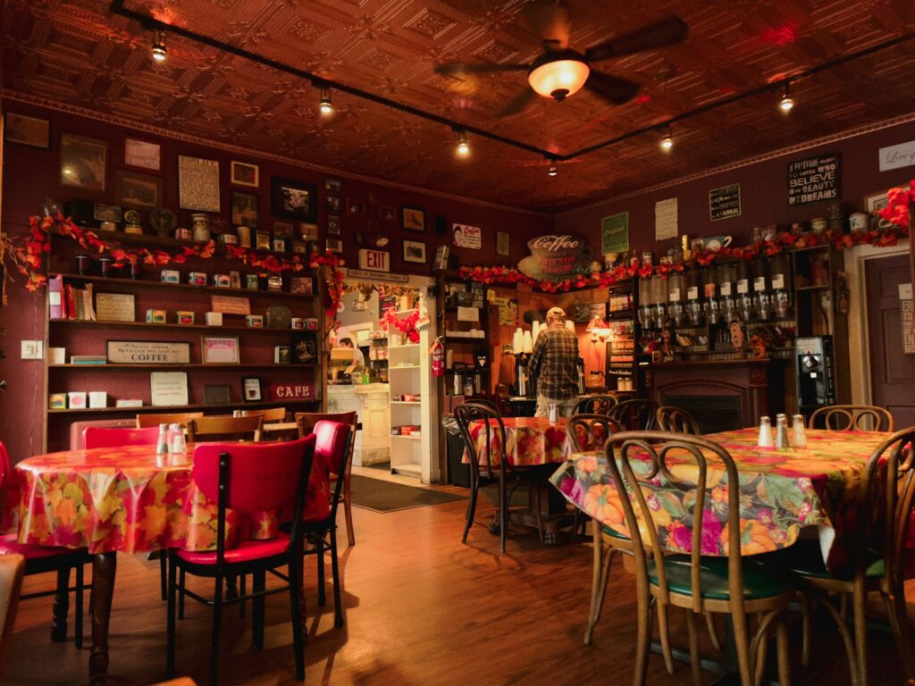 Salle d'un diner américain