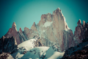 Beautiful nature landscape with Mt. Fitz Roy as seen in Los Glaciares National Park, Patagonia, Argentina