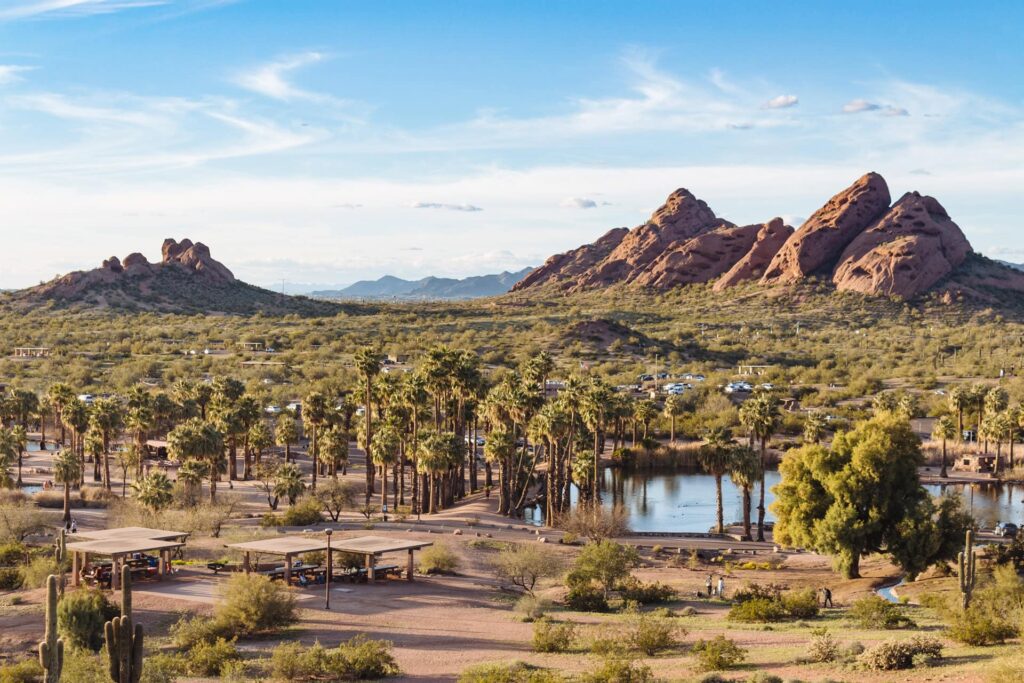 Le parc Papago à Phoenix