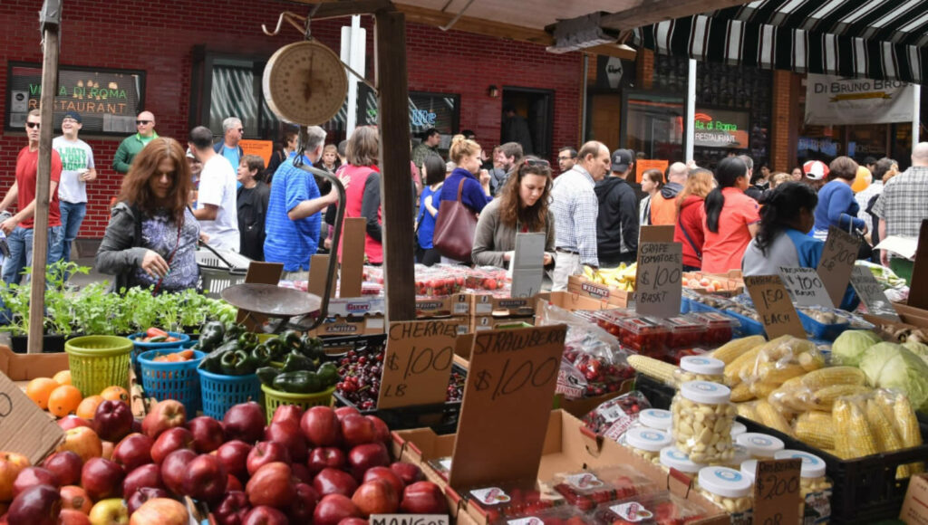 Le marché italien sur la 9e rue à Philadelphie