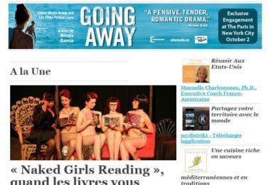 La newsletter French District New York du Jeudi 1 Octobre 2015 - Quand les livres vous mettent à nu
