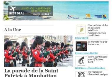 La newsletter French District New York du Jeudi 10 Mars 2016 - Parades