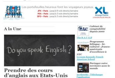 La newsletter French District New York du Jeudi 11 Juin 2015 - Prendre des cours d'Anglais aux Etats-Unis