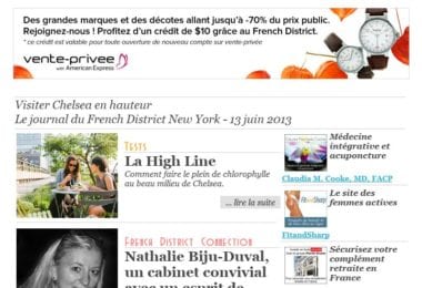 La newsletter French District New York du Jeudi 13 Juin 2013 - Visiter Chelsea en hauteur