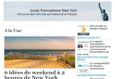La newsletter French District New York du Jeudi 15 Juin 2017 - 6 weekends à 2 H de NYC