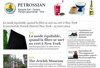La newsletter French District New York du Jeudi 15 Mars 2012 - La mode equitable