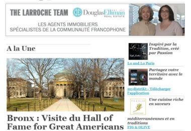 La newsletter French District New York du Jeudi 16 Juillet 2015 - Le Mémorial des Américains remarquables