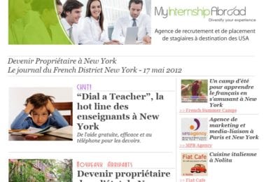 La newsletter French District New York du Jeudi 17 Mai 2012 - Devenir Proprietaire a New York - French District
