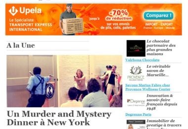 La newsletter French District New York du Jeudi 18 Décembre 2014 - Un petit meurtre entre amis n'a jamais tue personne