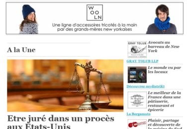 La newsletter French District New York du Jeudi 18 Février 2016 - Etre juré dans un procès aux Etats-Unis