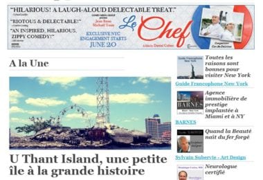 La newsletter French District New York du Jeudi 19 Juin 2014 - Une petite ile a la grande histoire