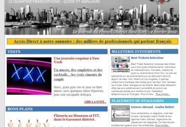 La newsletter French District New York du Jeudi 2 Février 2012 - Une journee coquine a New York