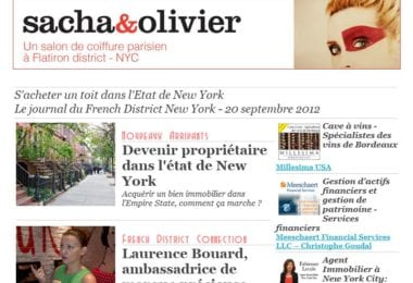 La newsletter French District New York du Jeudi 20 Septembre 2012 - S'acheter un toit dans l'Etat de New York