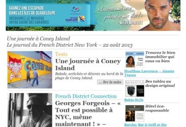 La newsletter French District New York du Jeudi 22 Août 2013 - Une journée à Coney Island