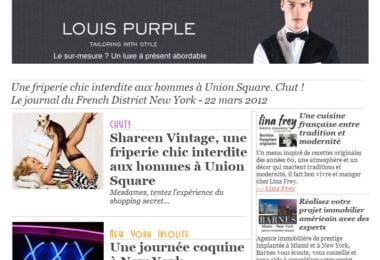 La newsletter French District New York du Jeudi 22 Mars 2012 - Une friperie chic interdite aux hommes a Union Square. Chut ! - French District NY