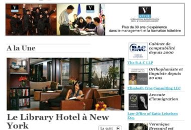 La newsletter French District New York du Jeudi 23 Avril 2015 - Une chambre et des livres pour des nuits douces