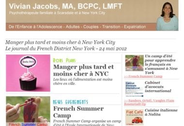 La newsletter French District New York du Jeudi 24 Mai 2012 - Manger plus tard et moins cher à New York City - French District