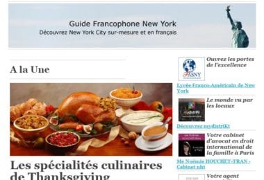 La newsletter French District New York du Jeudi 24 Novembre 2016 - De la dinde