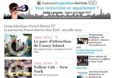 La newsletter French District New York du Jeudi 26 Juillet 2012 - Coney Island par French District TV