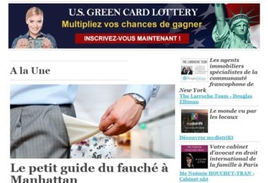 La newsletter French District New York du Jeudi 27 Juillet 2017 - New York autrement et sans argent