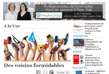 La newsletter French District New York du Jeudi 28 Août 2014 - Des voisins formidables