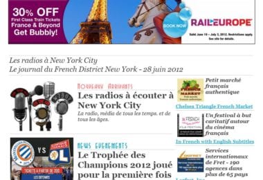 La newsletter French District New York du Jeudi 28 Juin 2012 - Les radios a New York City - French District