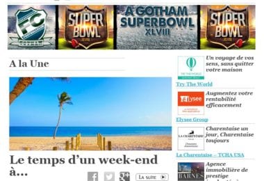 La newsletter French District New York du Jeudi 30 Janvier 2014 - Un week-end au soleil