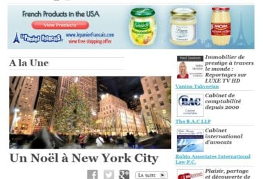 La newsletter French District New York du Jeudi 4 Décembre 2014 - Un Noel a New York City