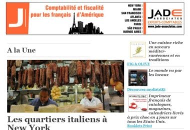La newsletter French District New York du Jeudi 4 Février 2016 - Les quartiers italiens a New York
