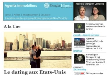 La newsletter French District New York du Jeudi 5 Décembre 2013 - Le dating aux Etats-Unis