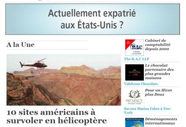 La newsletter French District New York du Jeudi 5 Mars 2015 - 10 sites americains a survoler en helicoptere
