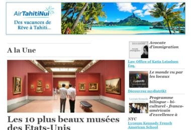 La newsletter French District New York du Jeudi 6 Avril 2017 - 35 000 musées et vous