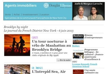 La newsletter French District New York du Jeudi 6 Juin 2013 - Brooklyn by night
