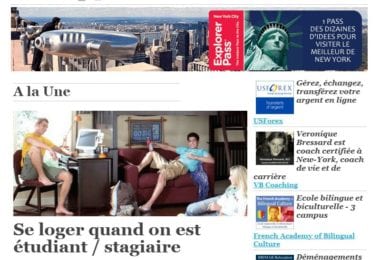 La newsletter French District New York du Jeudi 9 Octobre 2014 - Se loger quand on est etudiant / stagiaire