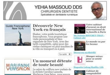 La newsletter French District New York du Mardi 10 Janvier 2017 - New York sans sous-titres