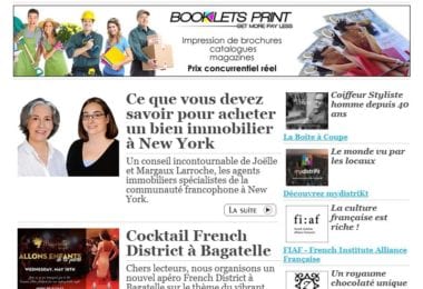 La newsletter French District New York du Mardi 10 Mai 2016 - Le premier arrive !