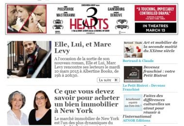 La newsletter French District New York du Mardi 10 Mars 2015 - Networking et Bonnes Adresses a NY