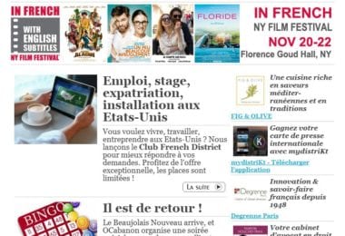 La newsletter French District New York du Mardi 10 Novembre 2015 - Bingo