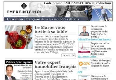 La newsletter French District New York du Mardi 10 Octobre 2017 - Le meilleur Marocain de New-York