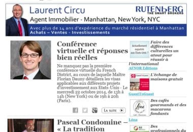 La newsletter French District New York du Mardi 14 Octobre 2014 - Networking et Bonnes Adresses a NY