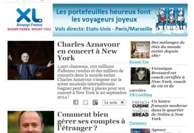 La newsletter French District New York du Mardi 16 Septembre 2014 - Networking et Bonnes Adresses a NY
