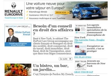 La newsletter French District New York du Mardi 17 Octobre 2017 - Des affaires ou des bonnes affaires ?