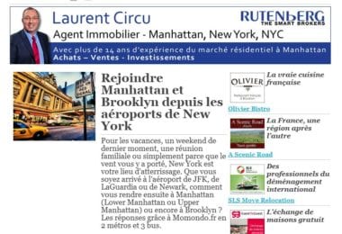La newsletter French District New York du Mardi 18 Novembre 2014 - Networking et Bonnes Adresses a NY