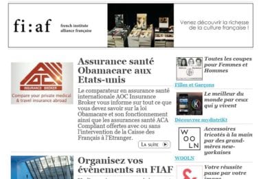 La newsletter French District New York du Mardi 19 Janvier 2016 - Tout sur Obamacare