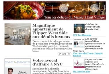 La newsletter French District New York du Mardi 20 Juin 2017 - 4 chambres et du charme